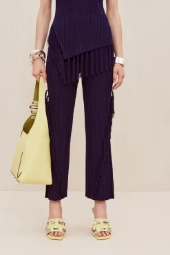 Sets|Bottoms>Cult Gaia MAUDE KNIT PANT - Evening Blue