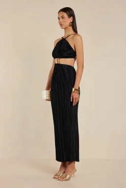 Gowns|Dresses>Cult Gaia MITRA GOWN - Black