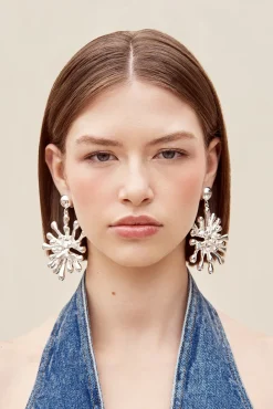Earrings|Jewelry>Cult Gaia ODEYA EARRING - Antique Silver