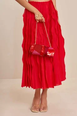 Shoulder Bags|Mini Bags>Cult Gaia PIPER BAG - Lollipop Mosaic