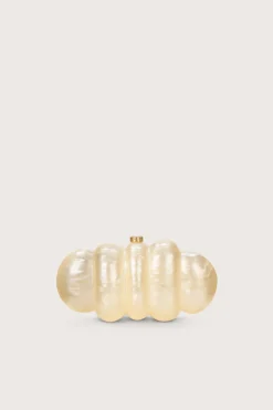 Clutches>Cult Gaia PUFFER CLUTCH - Ivory