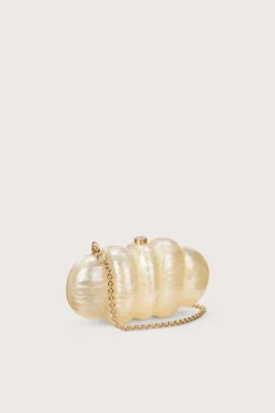 Clutches>Cult Gaia PUFFER CLUTCH - Ivory