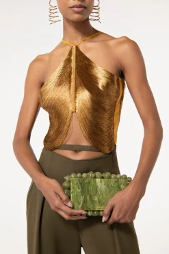 Tops>Cult Gaia QUELLA TOP - Gold