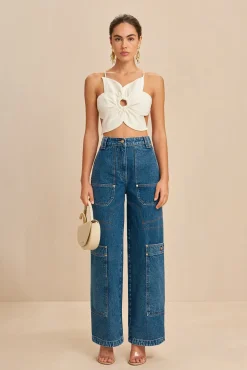 Tops>Cult Gaia RACHEL TOP - Off White