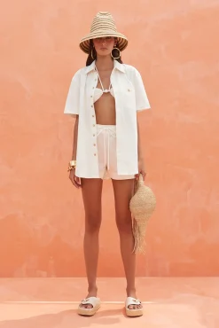 Sets|Tops>Cult Gaia RAYN TOP - Off White