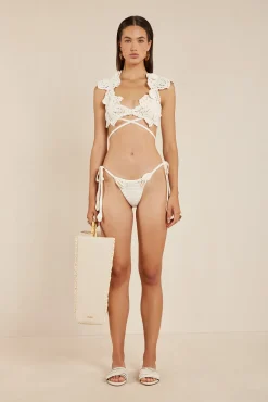 Bikinis>Cult Gaia REINA CROCHET BIKINI BOTTOM - Off White
