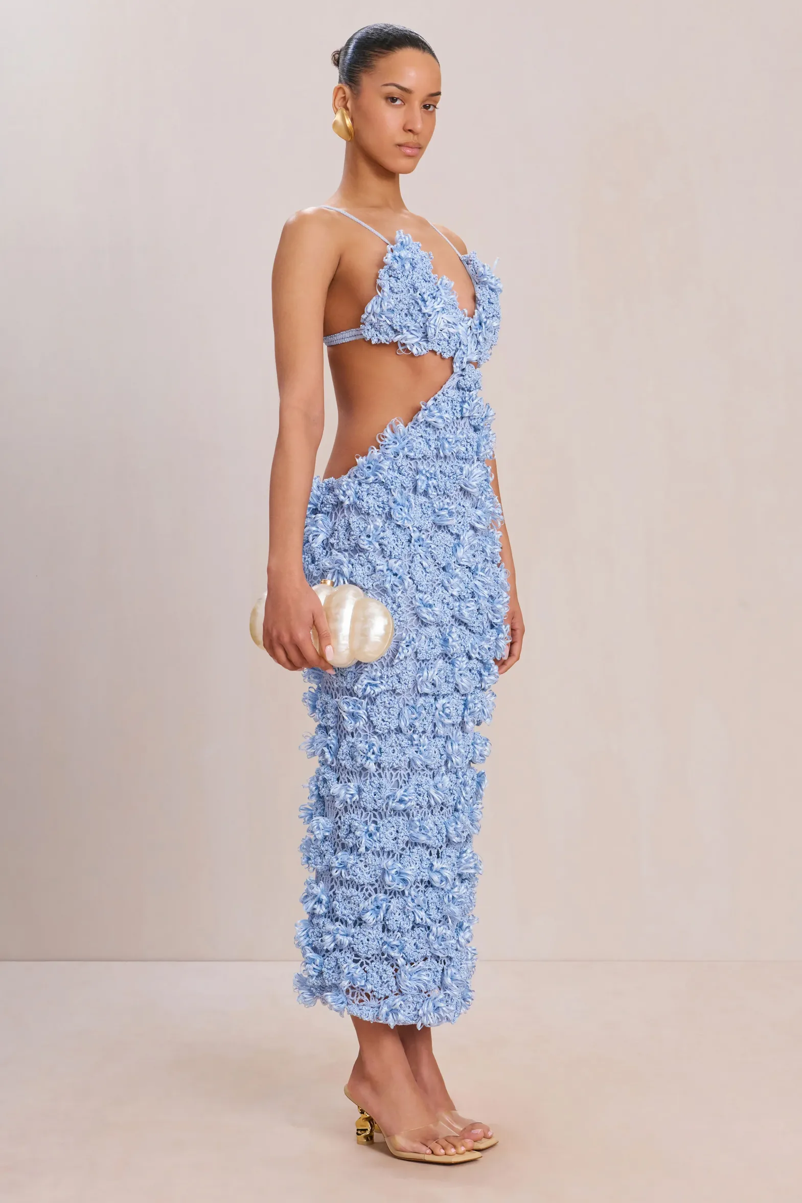 Dresses>Cult Gaia ROMANA CROCHET DRESS - Marine