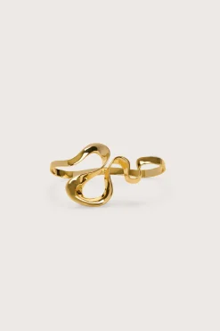 Jewelry|Rings>Cult Gaia RUE HAND CUFF - SHINY BRASS