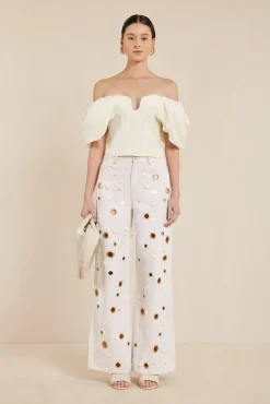 Tops>Cult Gaia SAMANTHA TOP - Off White