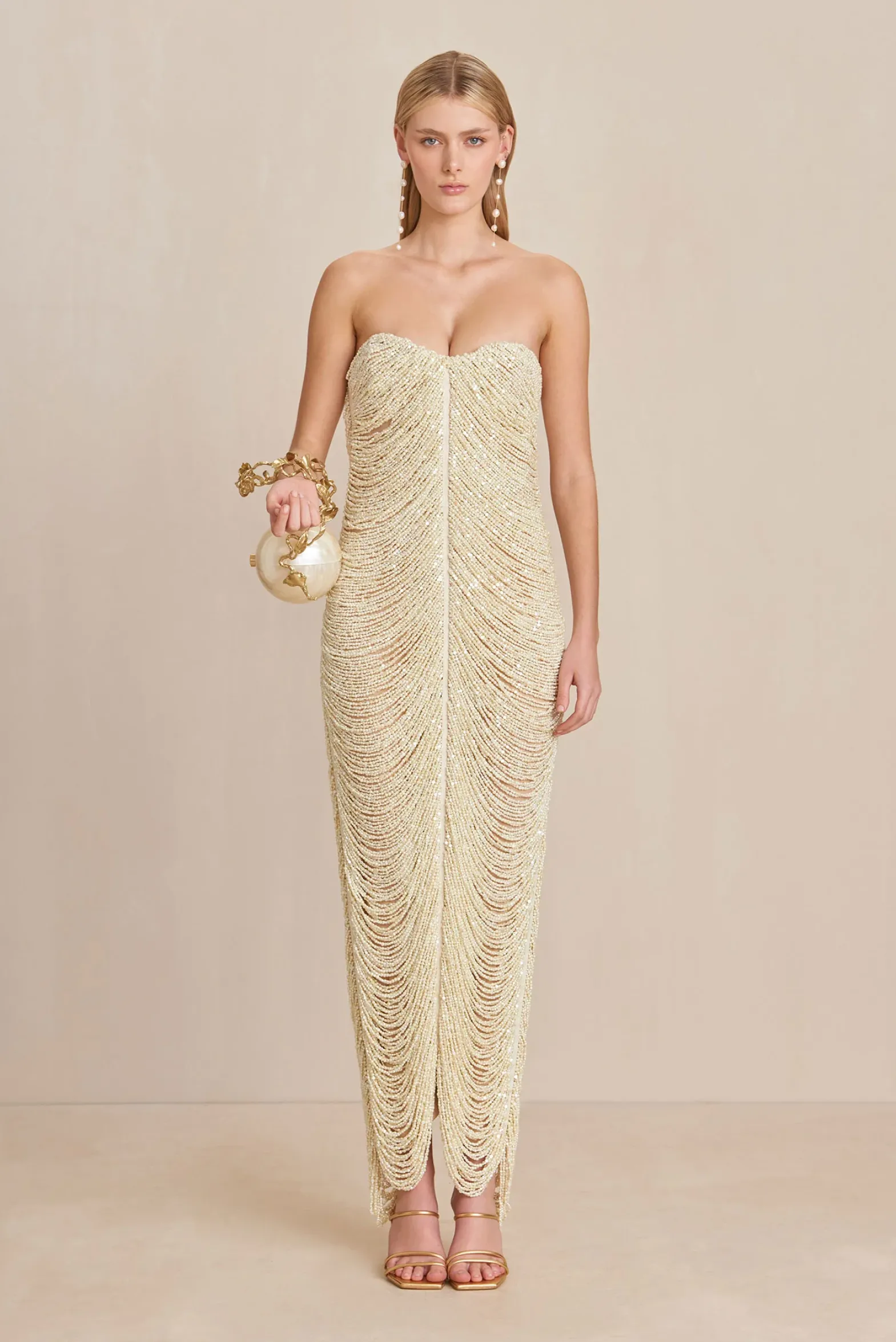 Gowns|Dresses>Cult Gaia SANTIAGA GOWN - Off White