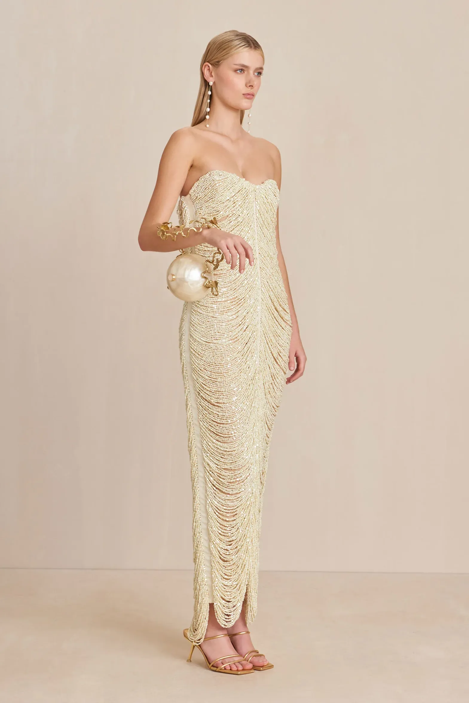 Gowns|Dresses>Cult Gaia SANTIAGA GOWN - Off White