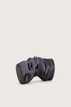 Clutches>Cult Gaia SCRUNCH CLUTCH - Black