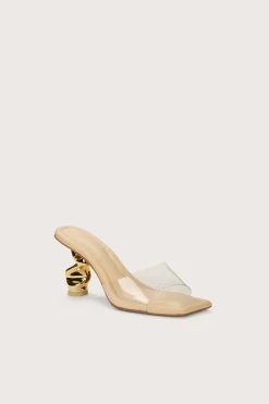 Evening|Sandals>Cult Gaia SCRUNCH SANDAL - Natural