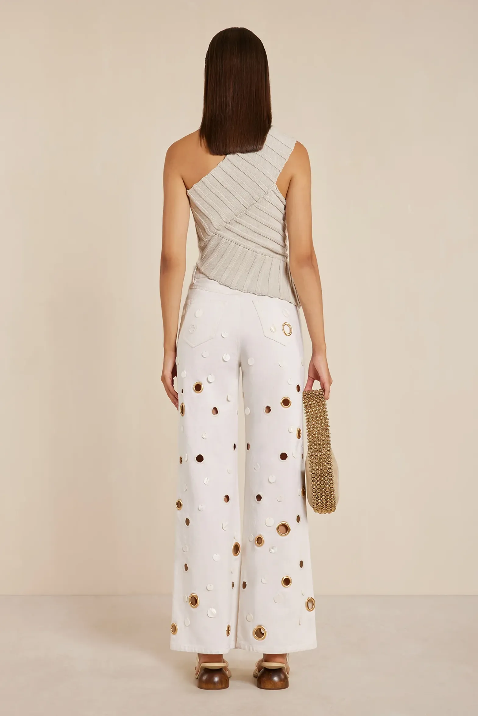 Bottoms>Cult Gaia SEDNA PANT - Off White