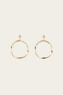 Earrings|Jewelry>Cult Gaia SERENA EARRING - Brushed Brass