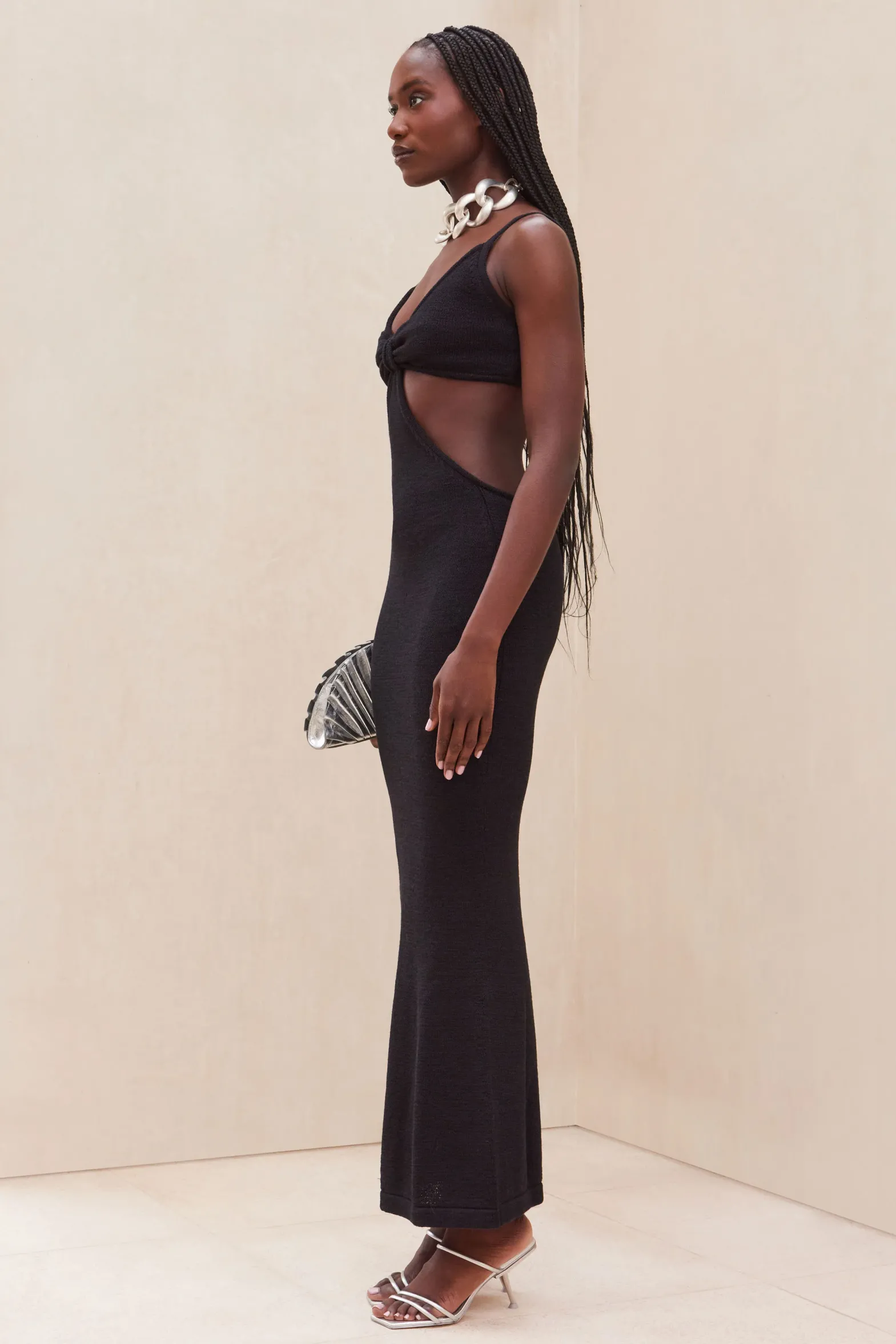 Knits>Cult Gaia SERITA DRESS - Black