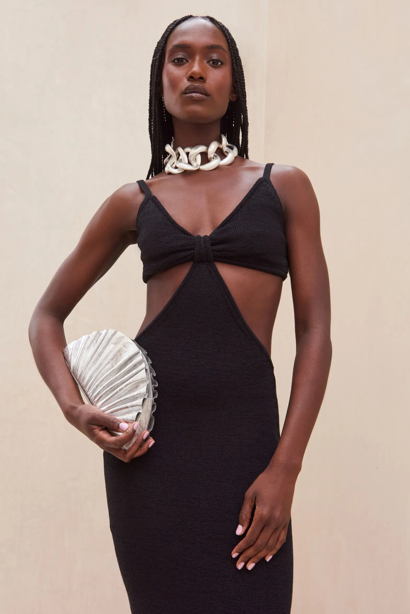 Knits>Cult Gaia SERITA DRESS - Black