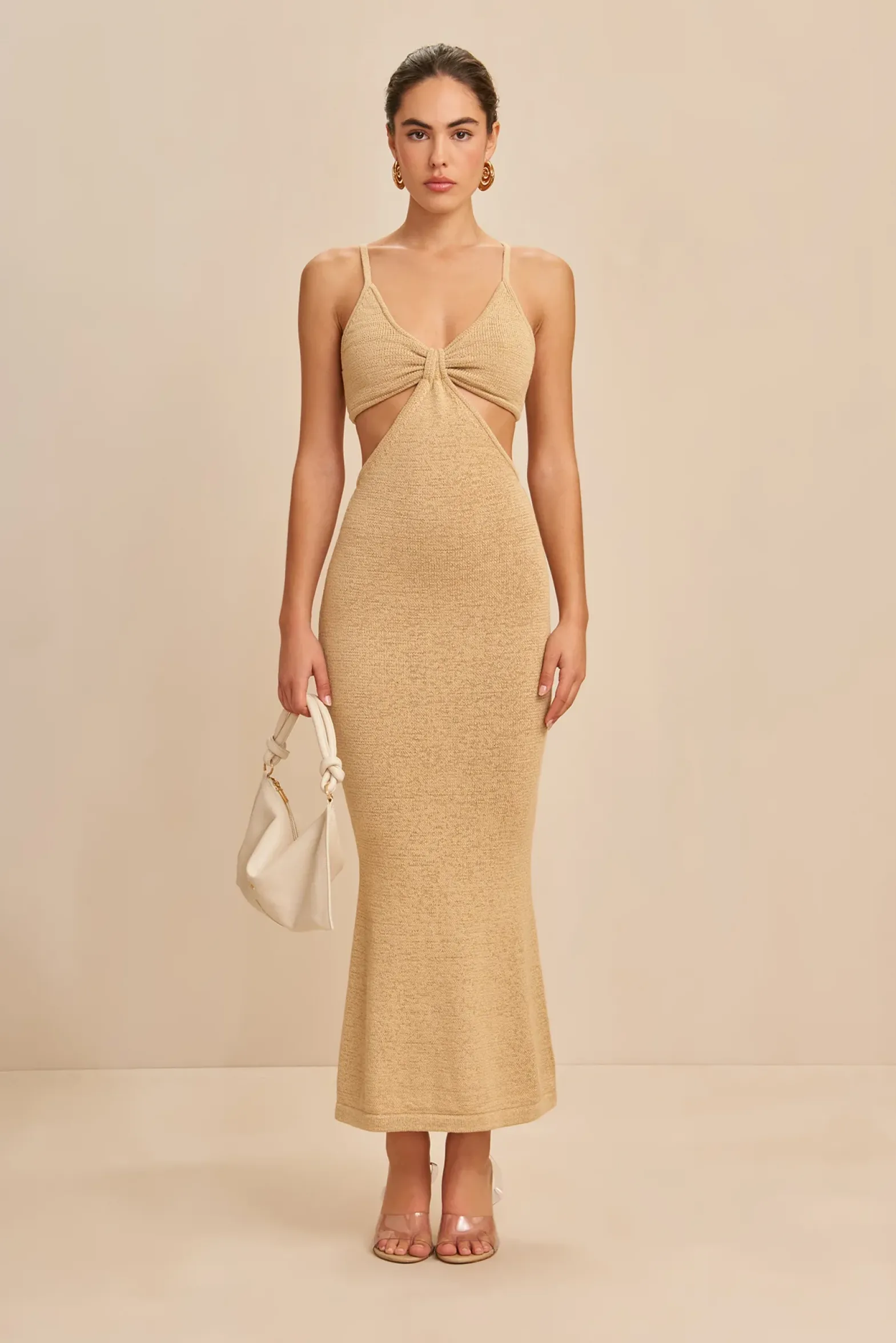 Knits>Cult Gaia SERITA DRESS - Sand