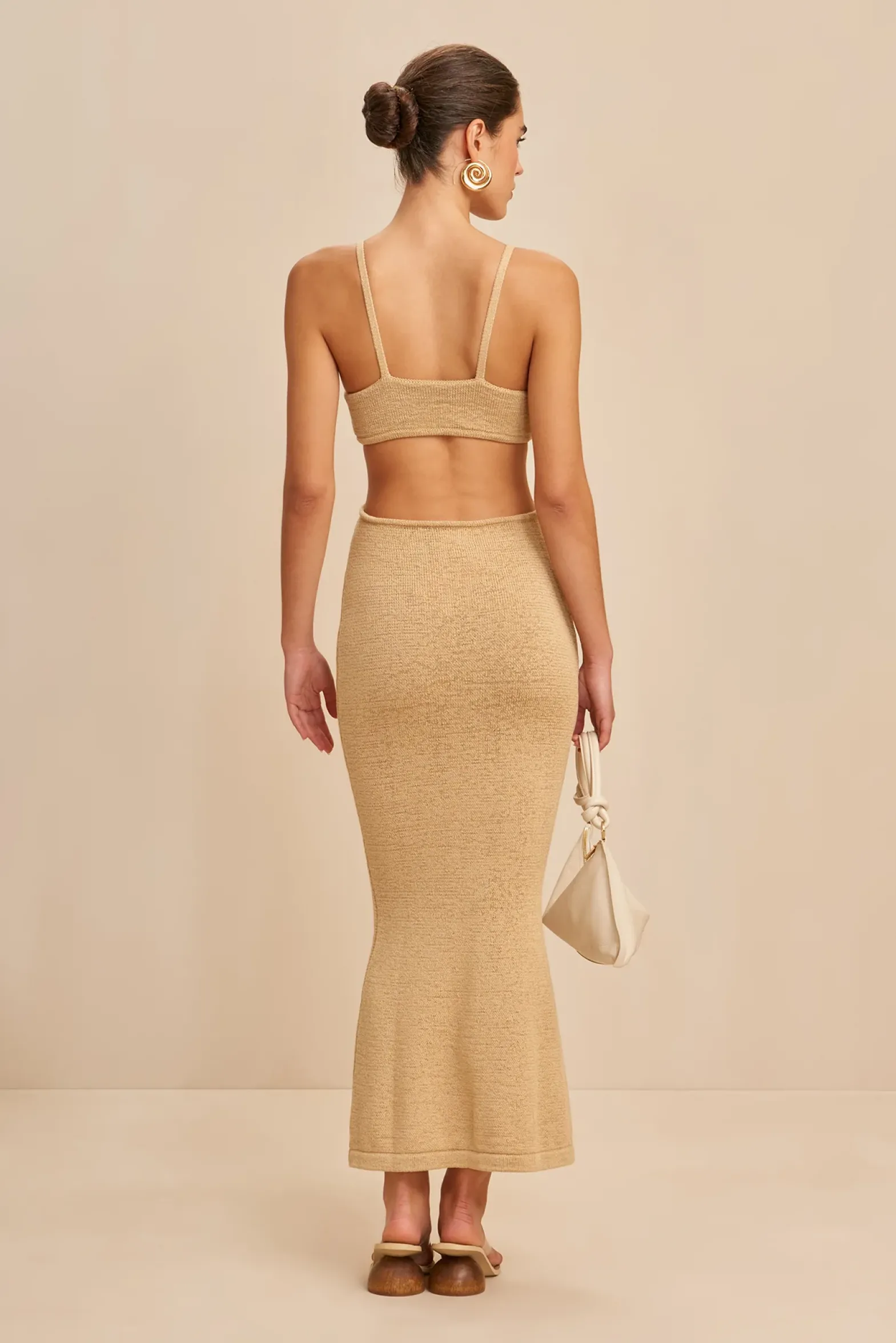 Knits>Cult Gaia SERITA DRESS - Sand