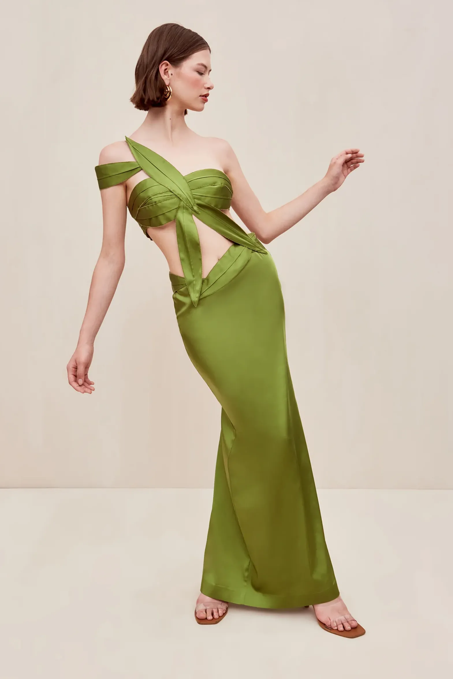 Gowns|Dresses>Cult Gaia SHARLENA GOWN - Olea