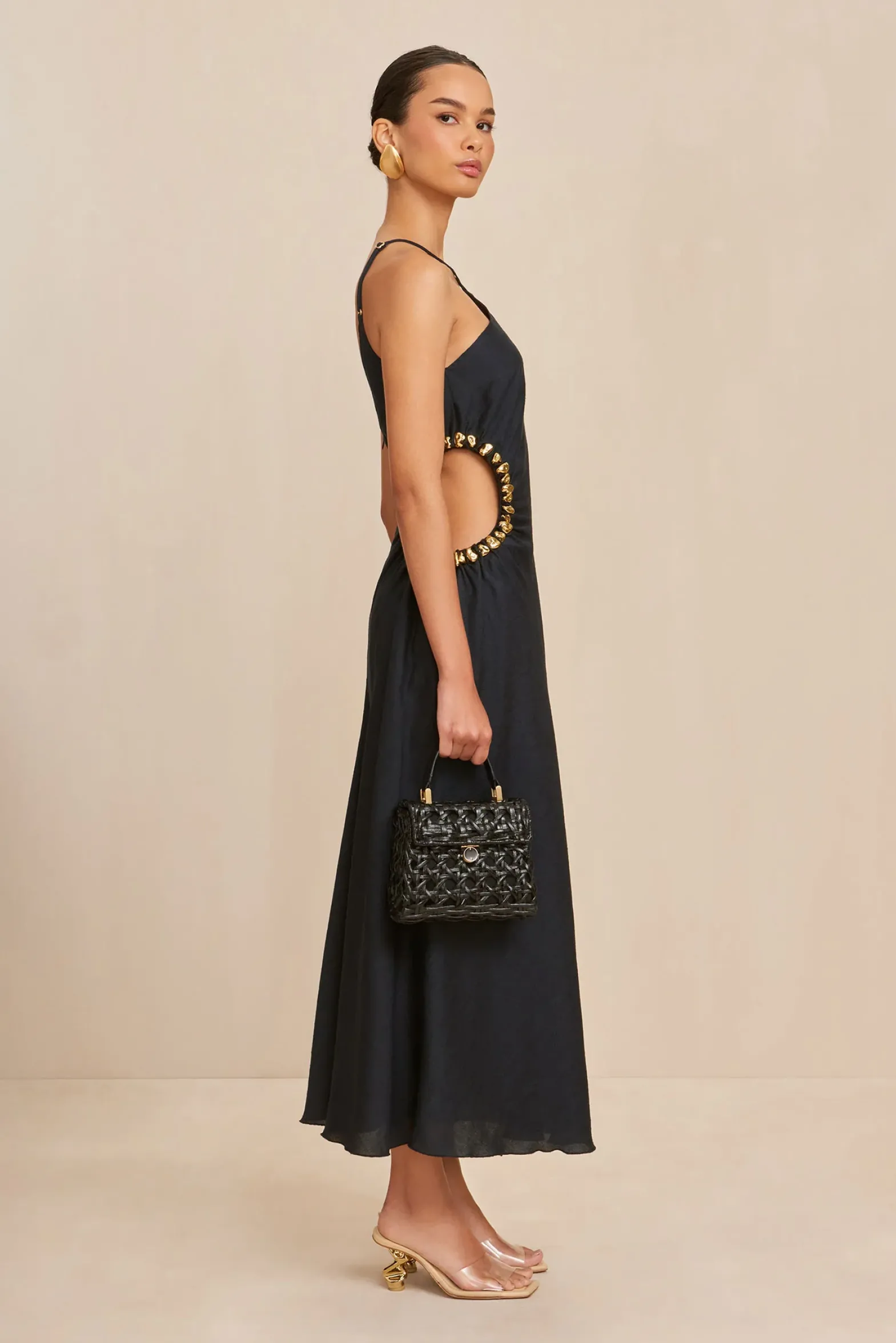 Dresses>Cult Gaia SILVIA DRESS - Black