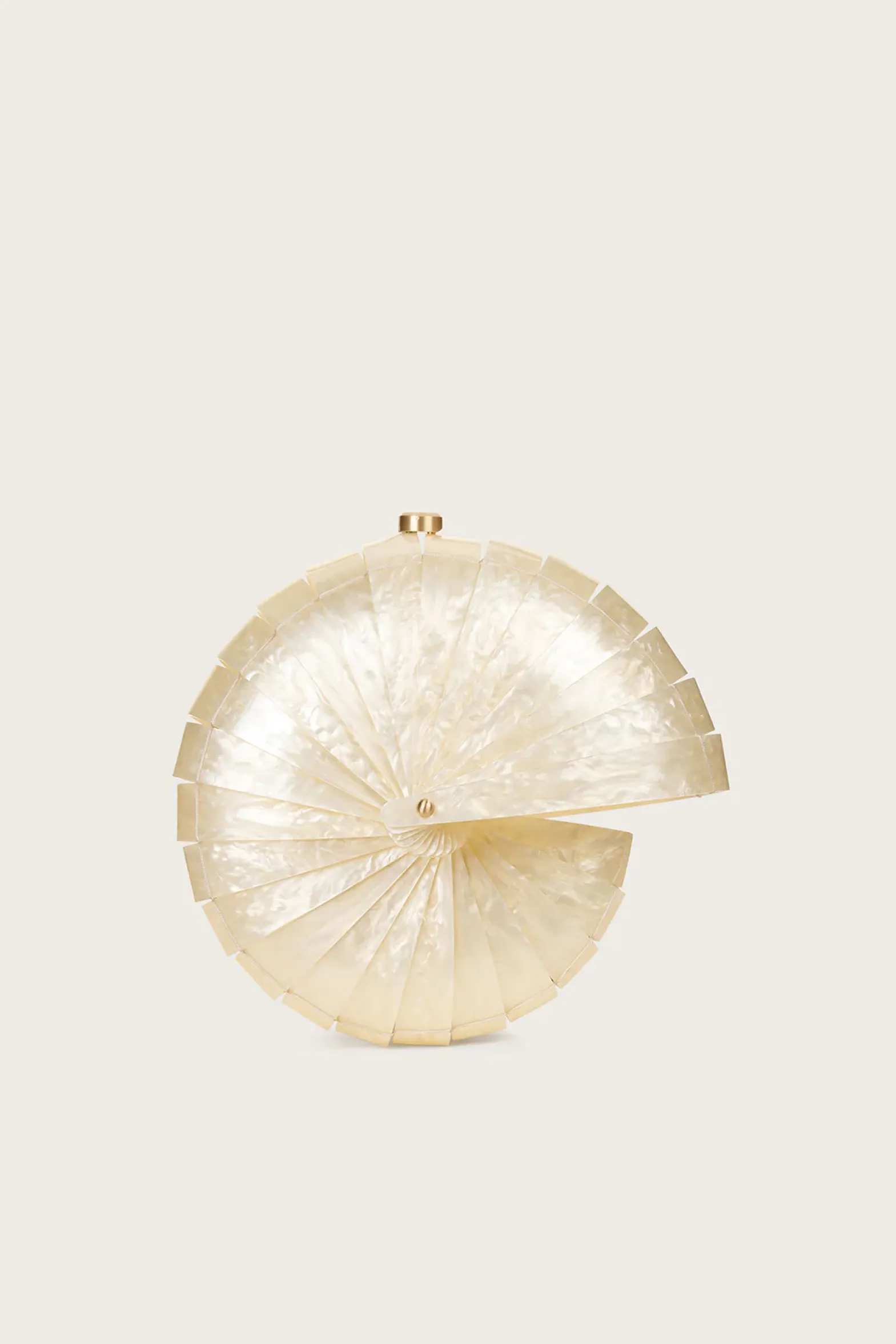 Mini Bags|Clutches>Cult Gaia SIRENA CLUTCH - Ivory