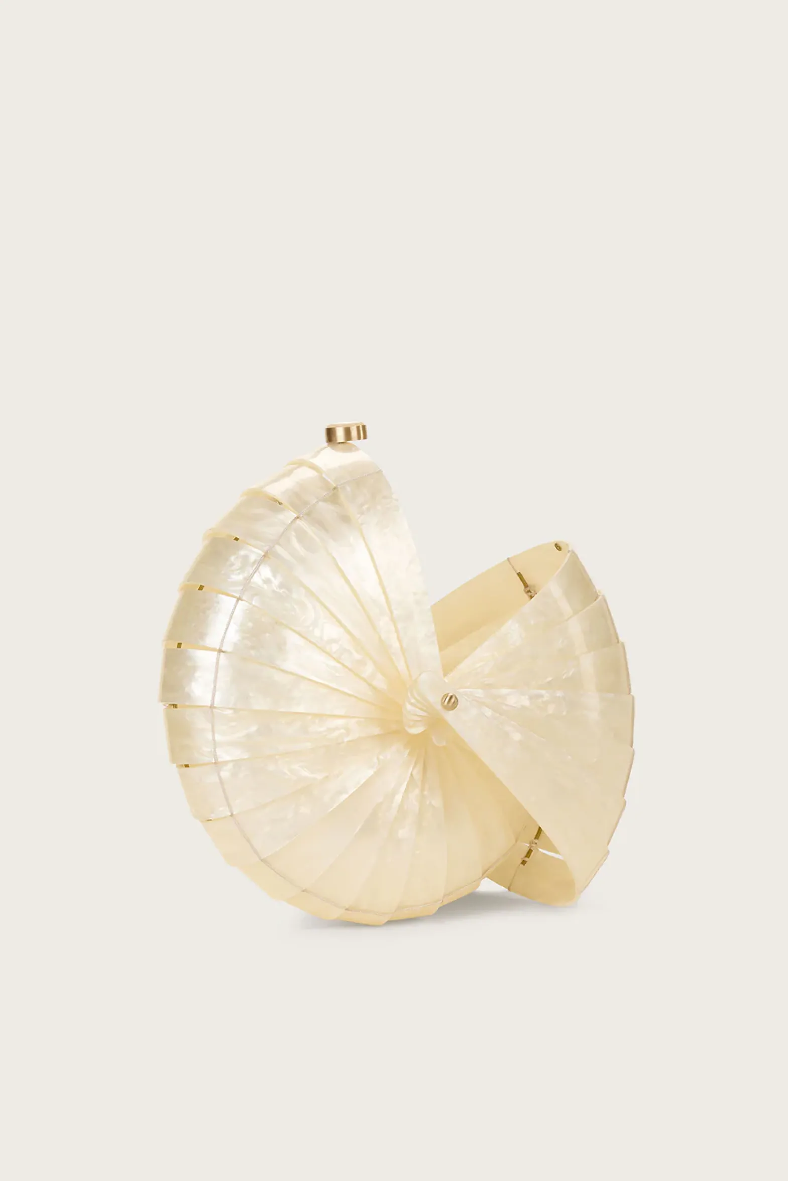 Mini Bags|Clutches>Cult Gaia SIRENA CLUTCH - Ivory