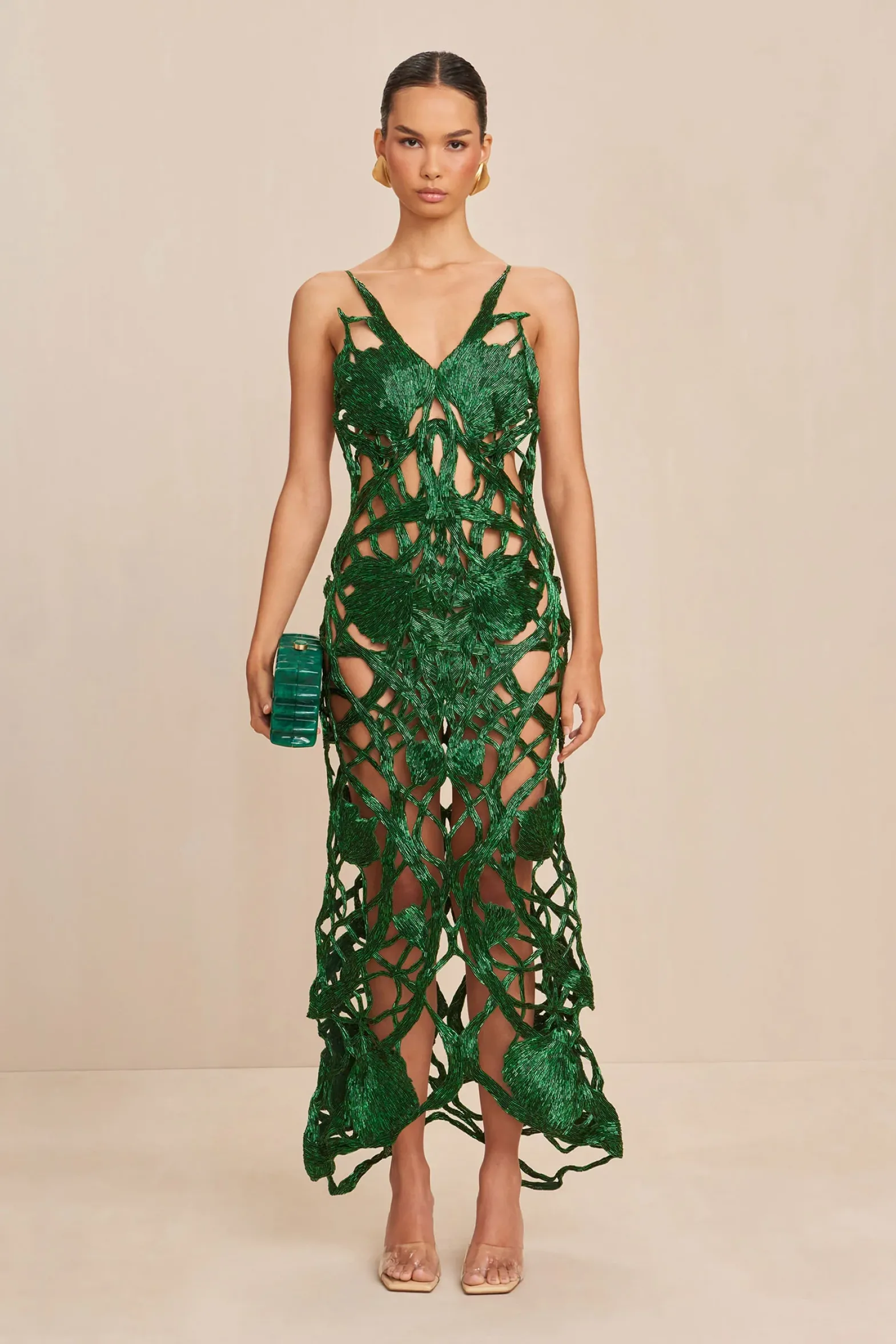 Gowns|Dresses>Cult Gaia SITA GOWN - Malachite