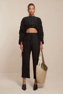 Bottoms>Cult Gaia STACIE PANT - Black