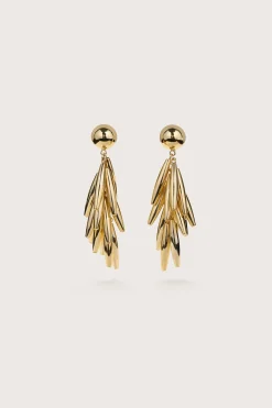 Earrings|Jewelry>Cult Gaia SUNELLA EARRING - Shiny Brass