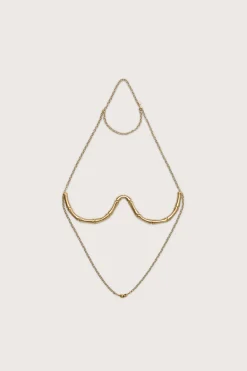 Jewelry|Accessories>Cult Gaia SYDNEY BRALETTE - Brushed Brass