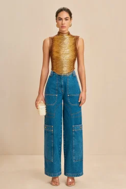 Tops>Cult Gaia TARAJI TOP - Bronze