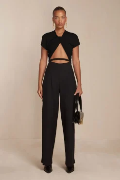 Bottoms>Cult Gaia TASHA PANT - Black