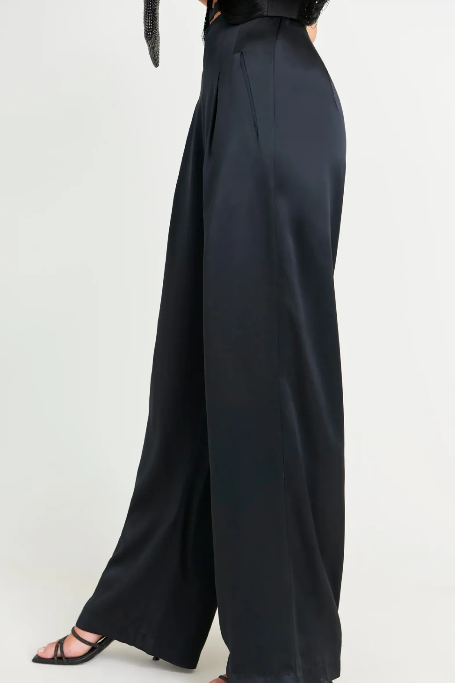 Bottoms>Cult Gaia TASHA PANT - Midnight