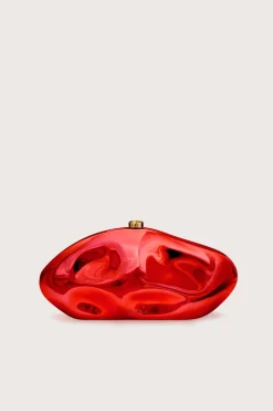 Mini Bags|Clutches>Cult Gaia THE CALDERA CLUTCH - Lollipop