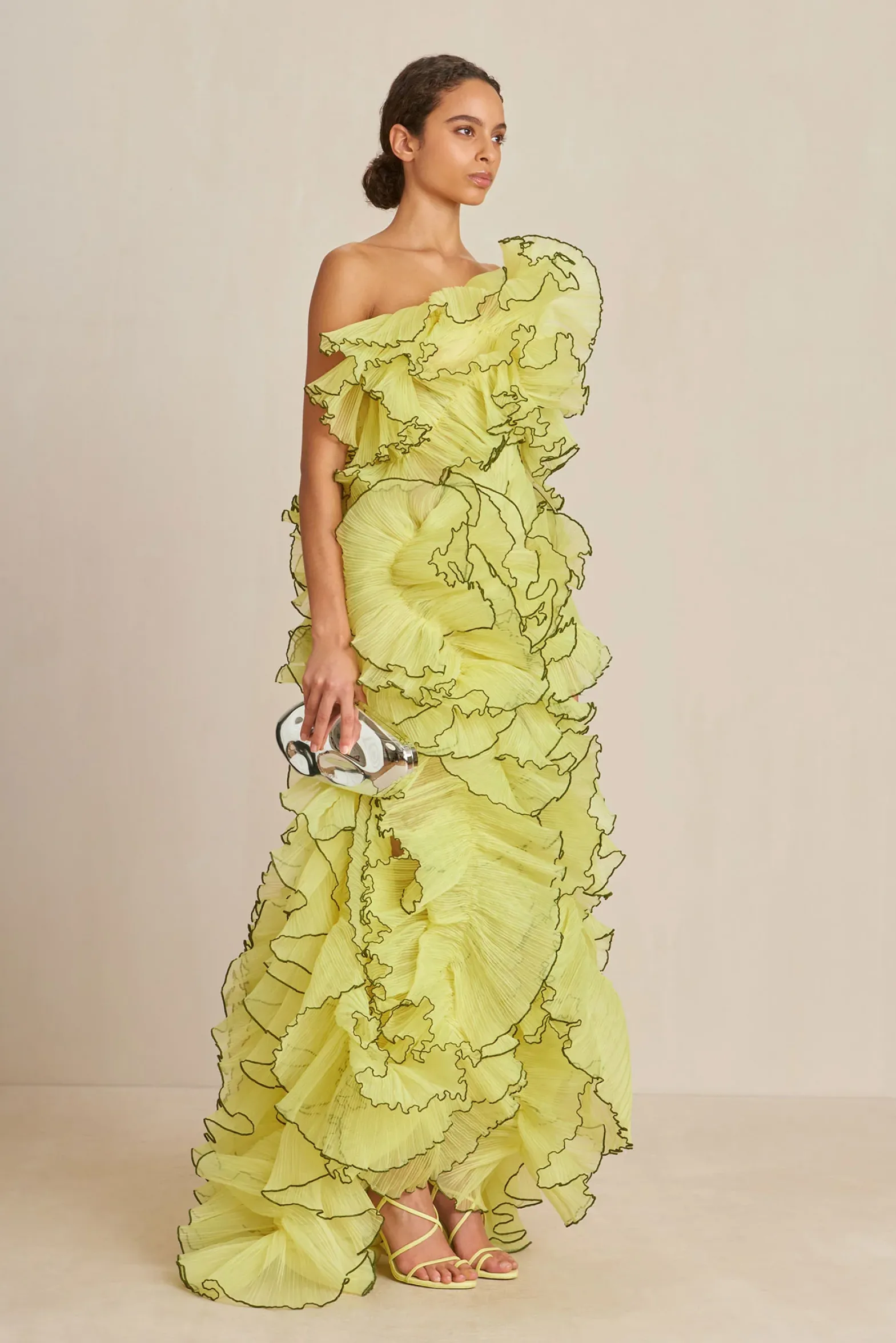 Gowns>Cult Gaia TORREY GOWN - Lemon Sorbet