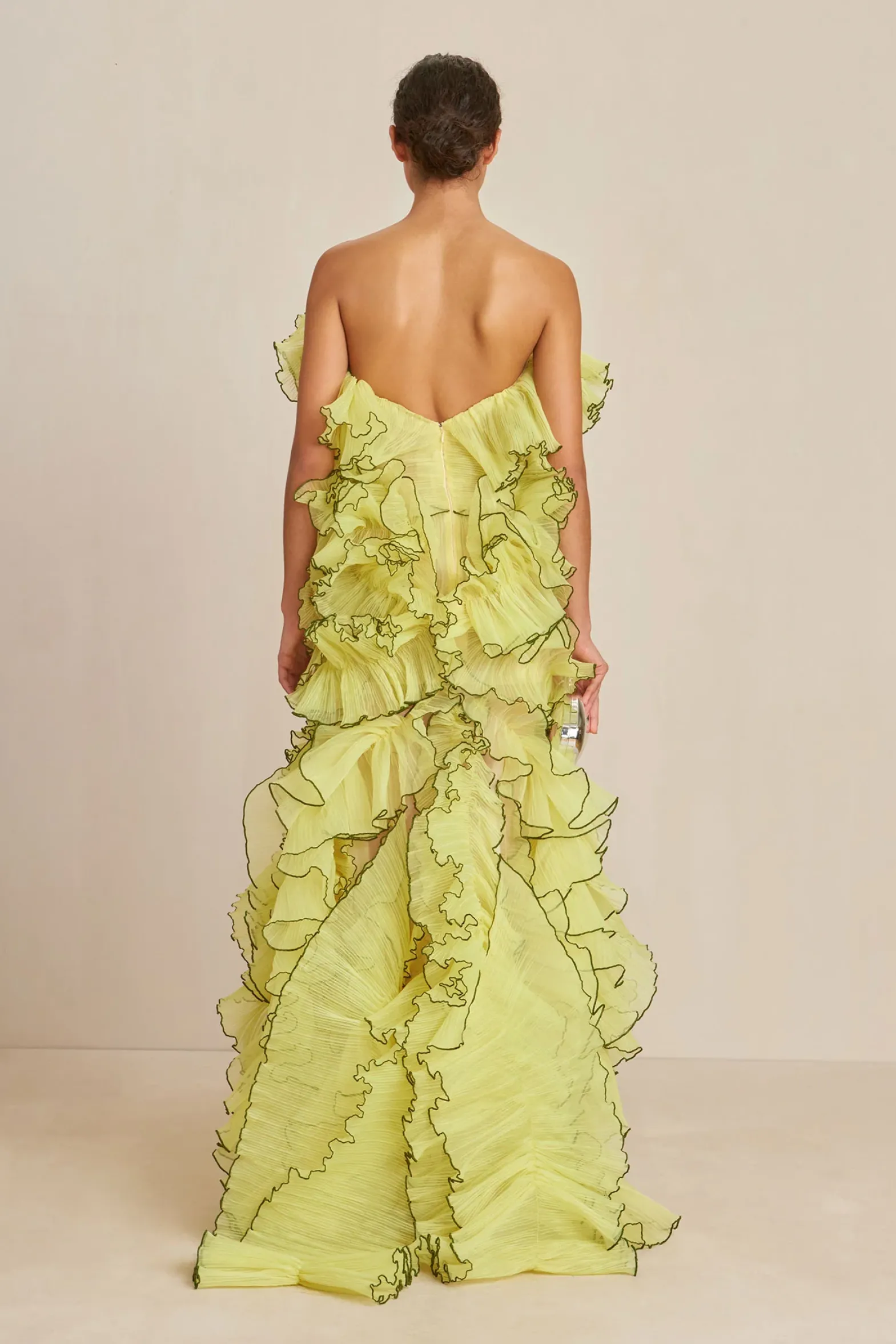 Gowns>Cult Gaia TORREY GOWN - Lemon Sorbet