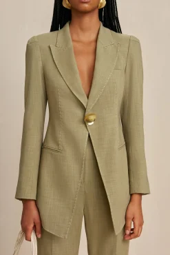 Outerwear>Cult Gaia WANYE BLAZER - Tea